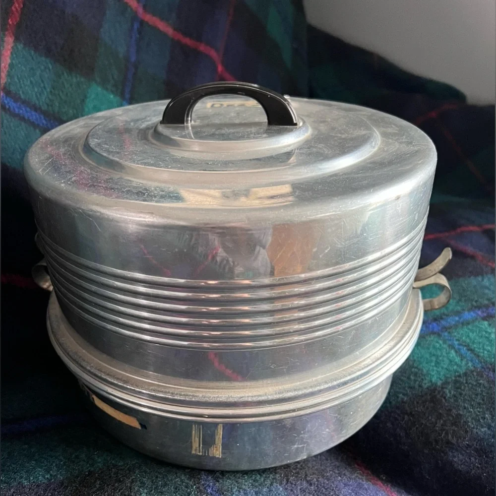 Vintage USA 3pc CAKE Regal CARRIER Aluminum PIE
